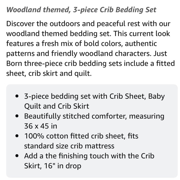 Adventure / woodland animal crib bedding set - Picture 7 of 7